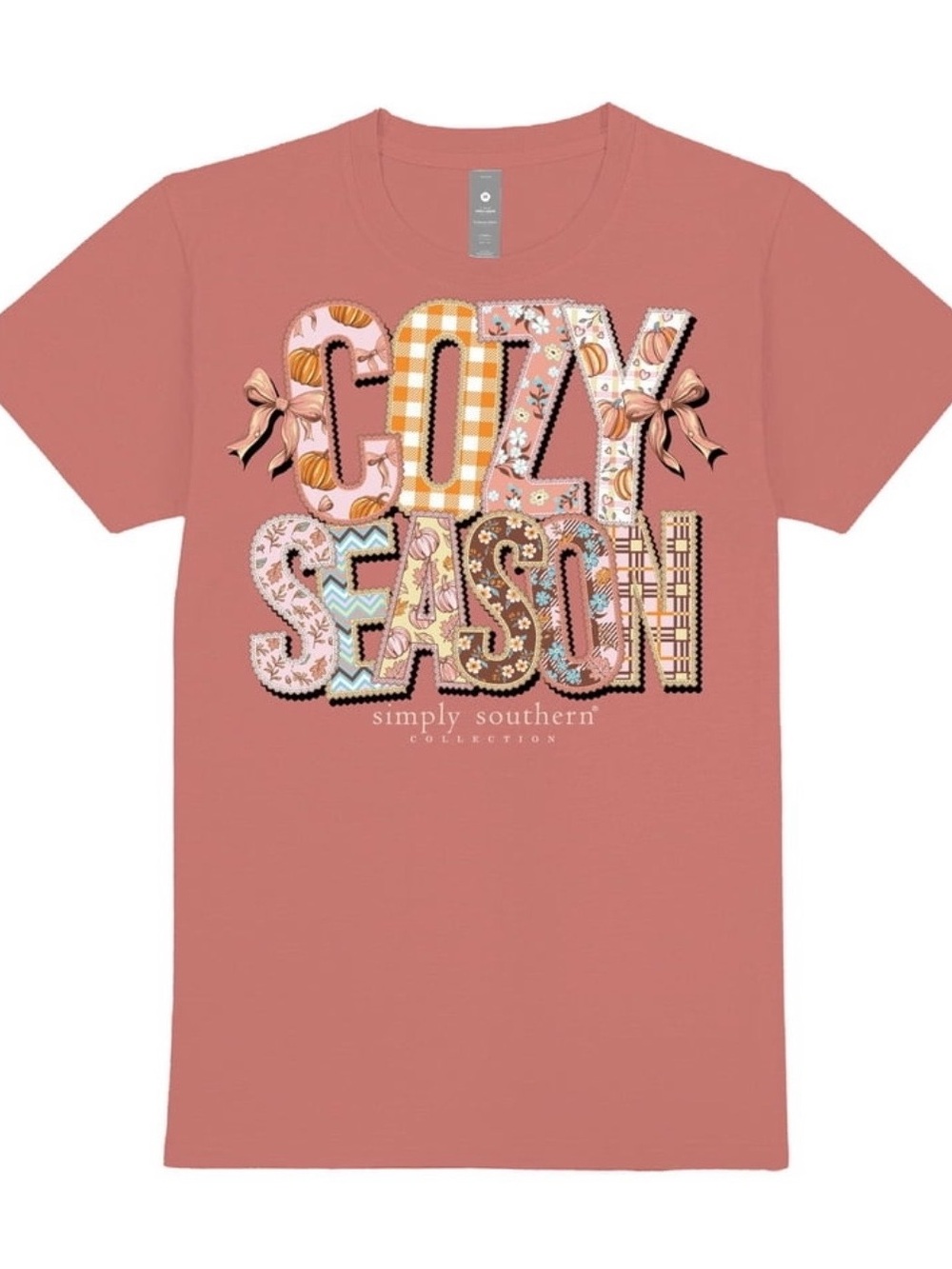 New Simply Southern Cozy Season Fall Pumpkin Shirt Size Small